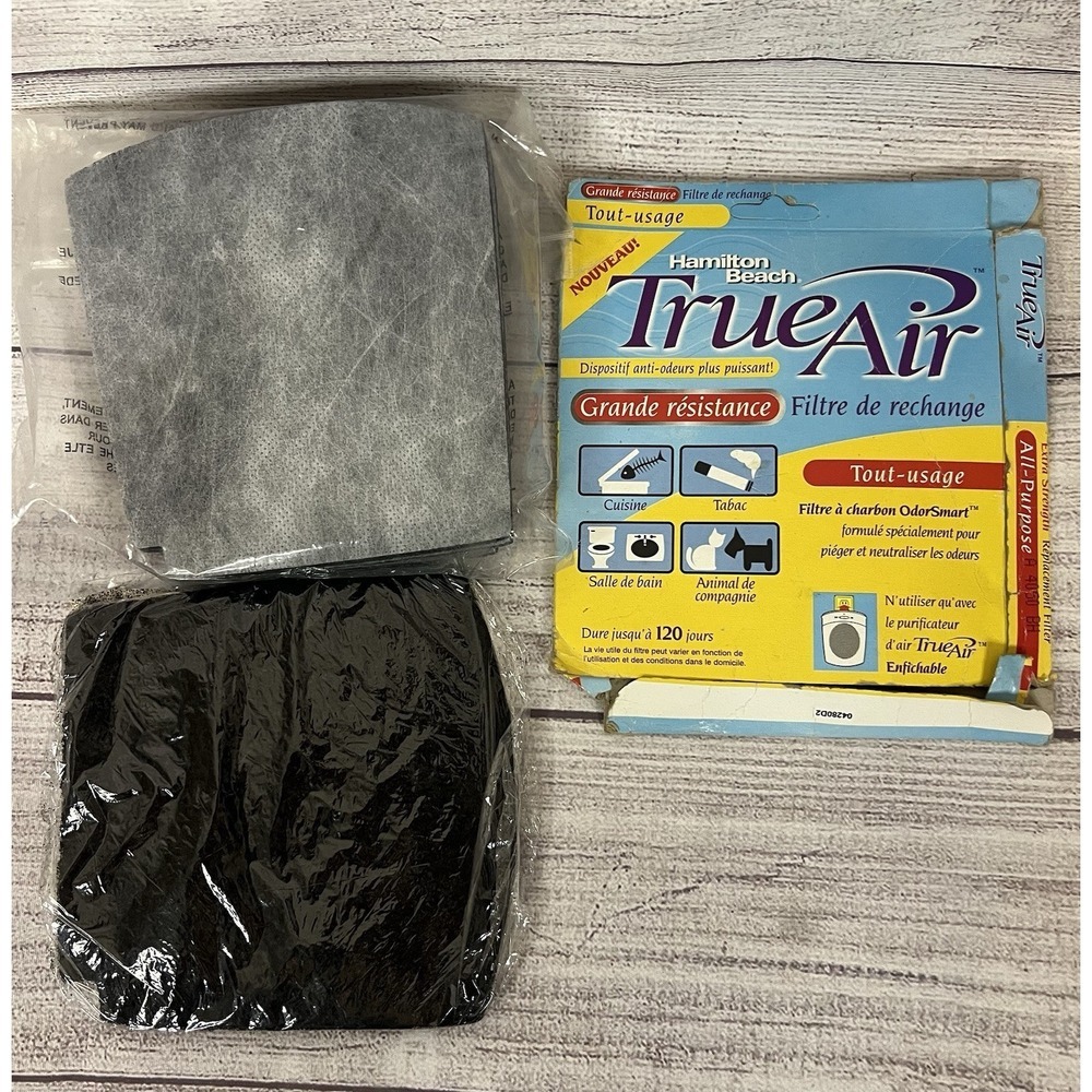 Hamilton Beach‎ TrueAir Replacement Carbon Filters OdorSmart Lot Of 4 NEW